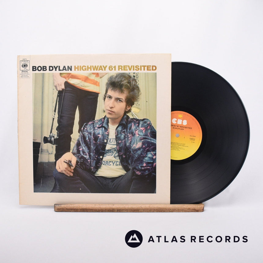 Bob Dylan Highway 61 Revisited LP Vinyl Record - Front Cover & Record