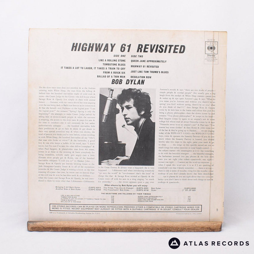 Bob Dylan - Highway 61 Revisited - Reissue A2 B2 LP Vinyl Record - VG+/EX