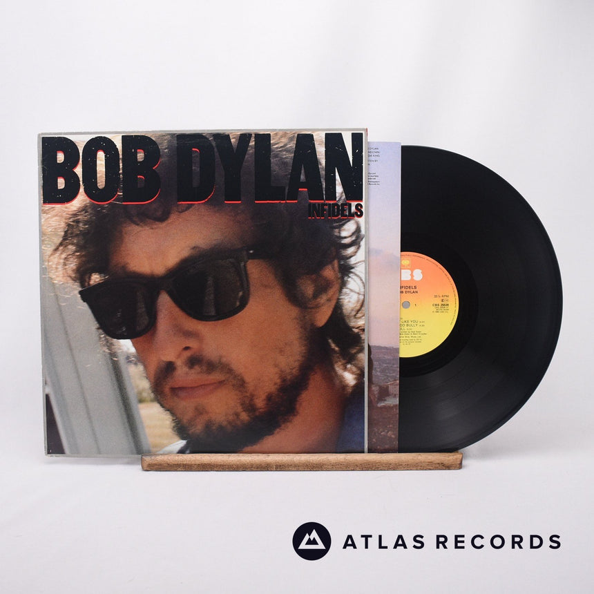 Bob Dylan Infidels LP Vinyl Record - Front Cover & Record