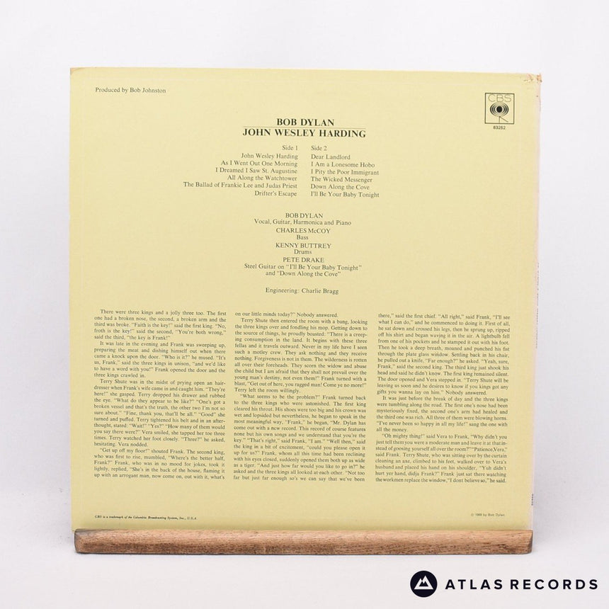 Bob Dylan - John Wesley Harding - Reissue LP Vinyl Record - VG+/NM