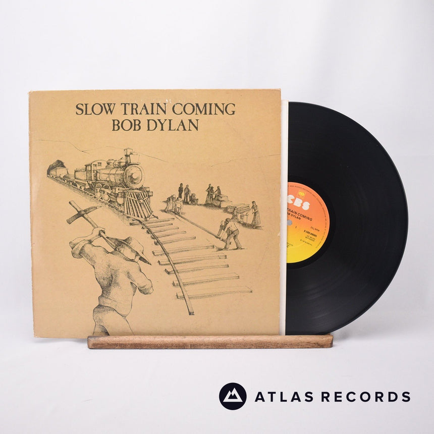 Bob Dylan Slow Train Coming LP Vinyl Record - Front Cover & Record