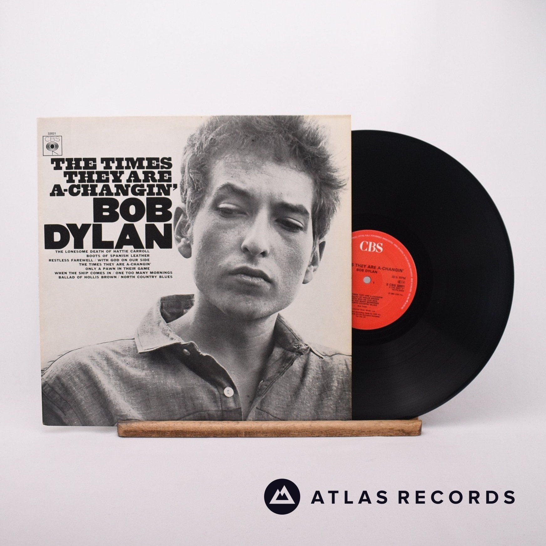 Bob Dylan The Times They Are A-Changin' LP Vinyl VG+/EX – Atlas