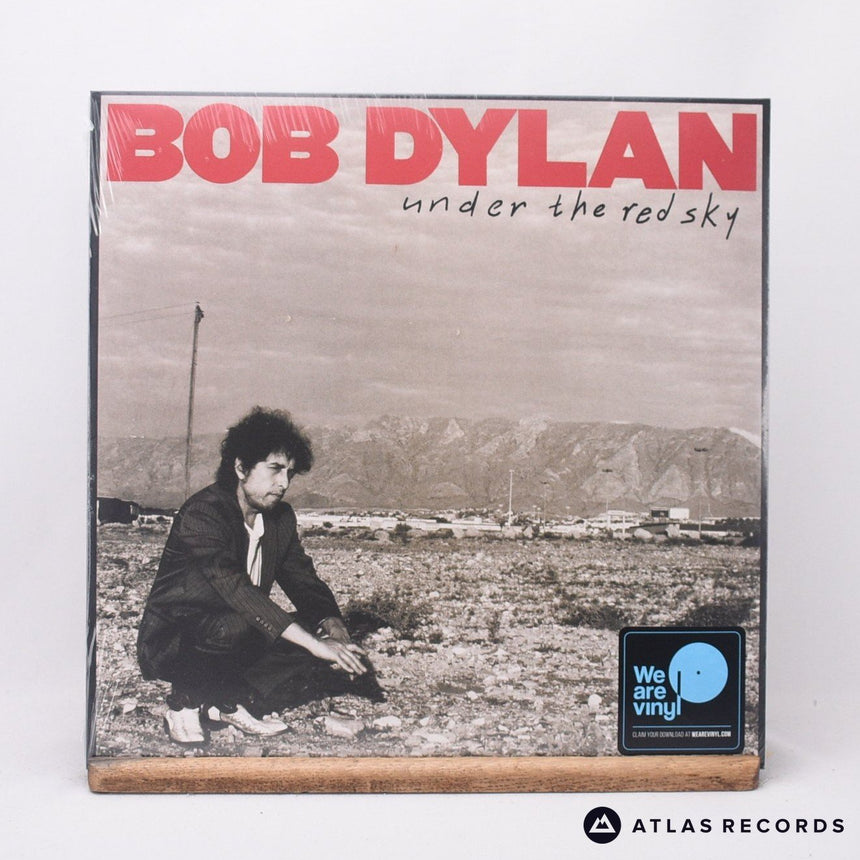 Bob Dylan Under The Red Sky LP Vinyl Record - Front Cover & Record