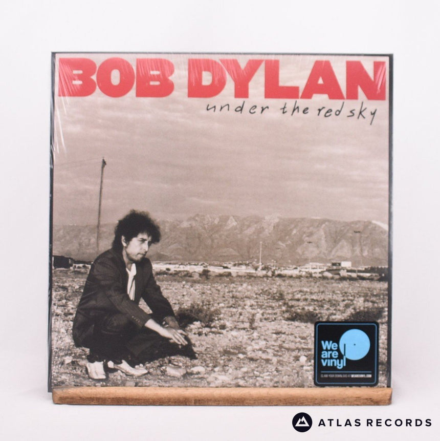 Bob Dylan Under The Red Sky LP Vinyl Record - Front Cover & Record