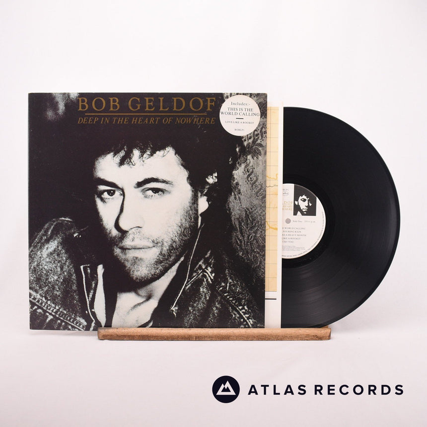 Bob Geldof Deep In The Heart Of Nowhere LP Vinyl Record - Front Cover & Record