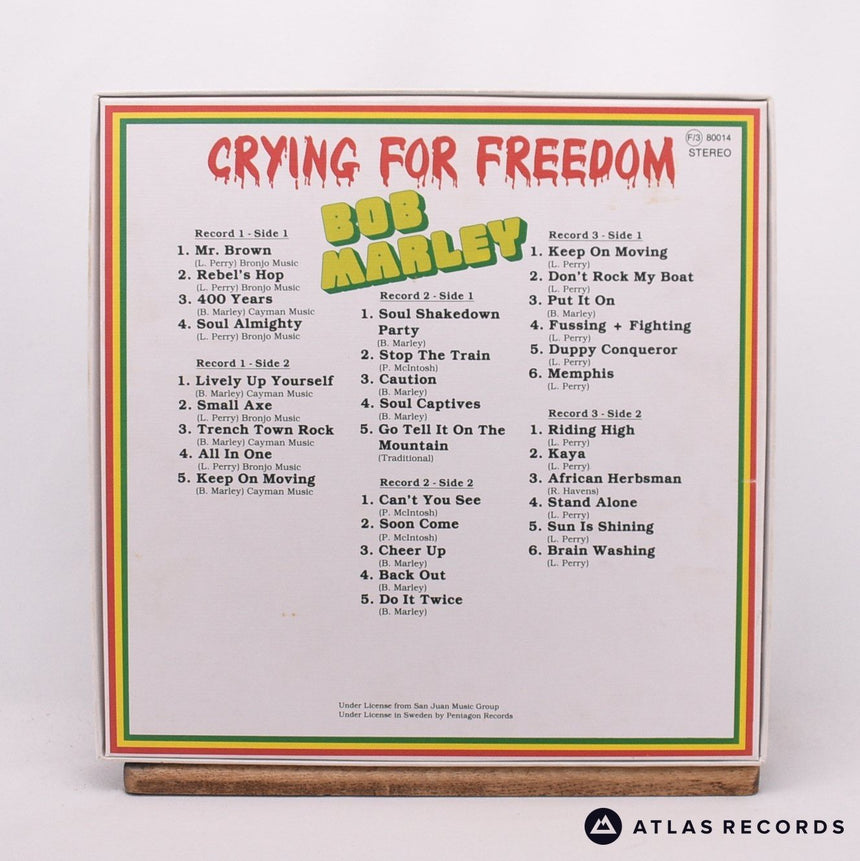 Bob Marley - Crying For Freedom - A* B* -2 -2 -A -B 3 x LP Vinyl Record - EX/VG+