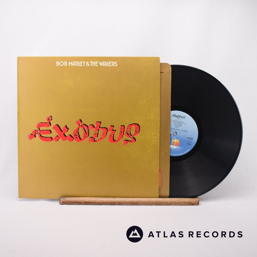 Bob Marley & The Wailers Exodus LP Vinyl Record - Front Cover & Record