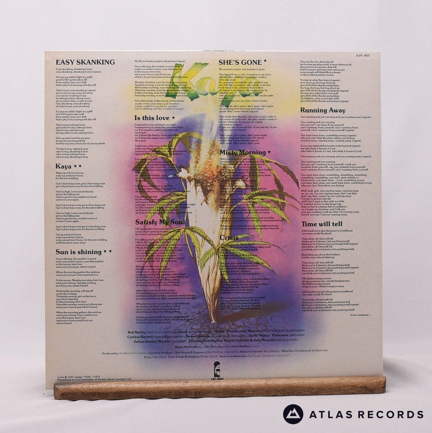 Bob Marley & The Wailers - Kaya - A-4 B-3 LP Vinyl Record - EX/EX