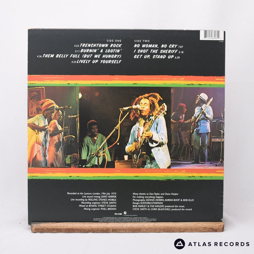Bob Marley & The Wailers - Live! - Insert LP Vinyl Record - EX/EX