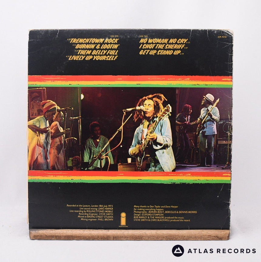 Bob Marley & The Wailers - Live! At The Lyceum - LP Vinyl Record - VG+/VG+