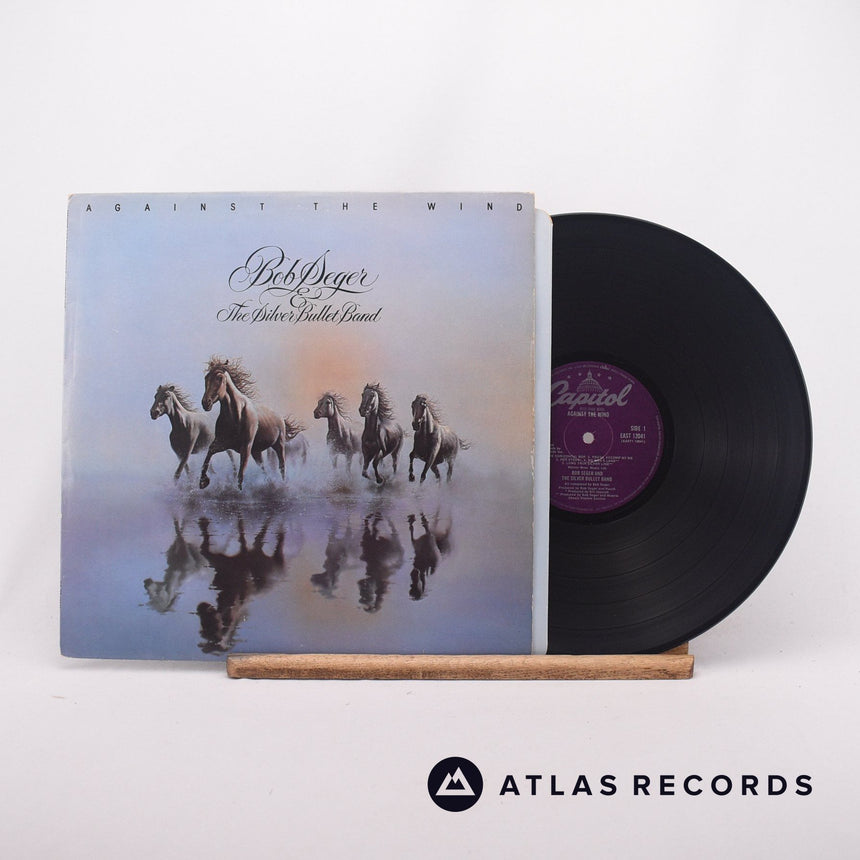 Bob Seger And The Silver Bullet Band Against The Wind LP Vinyl Record - Front Cover & Record