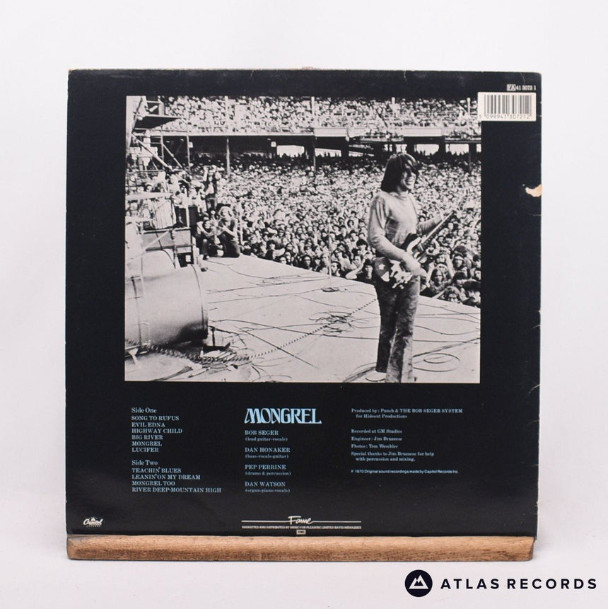 Bob Seger System - Mongrel - Reissue LP Vinyl Record - VG+/EX