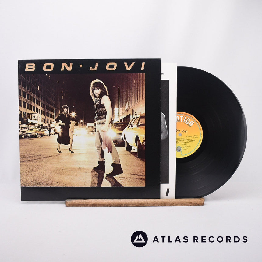 Bon Jovi Bon Jovi LP Vinyl Record - Front Cover & Record