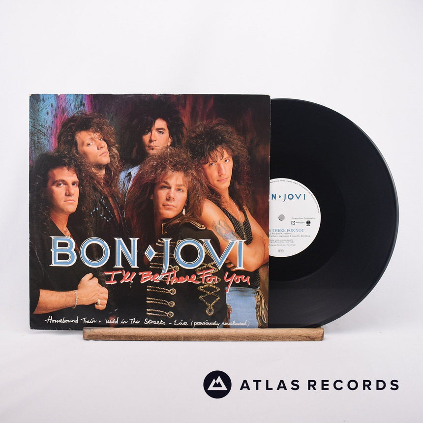 Bon Jovi I'll Be There For You 12" Vinyl Record - Front Cover & Record