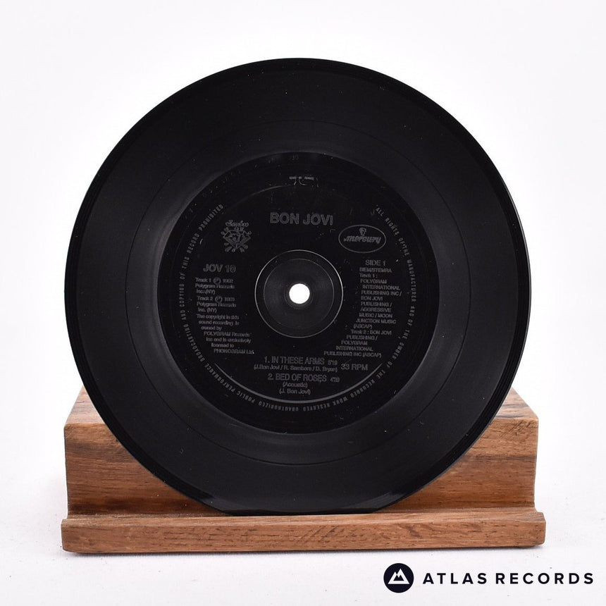 Bon Jovi - In These Arms - Etched Single-Sided 7" Vinyl Record - VG+/VG+