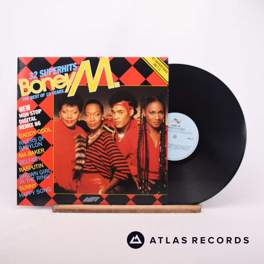 Boney M. The Best Of 10 Years LP Vinyl Record - Front Cover & Record