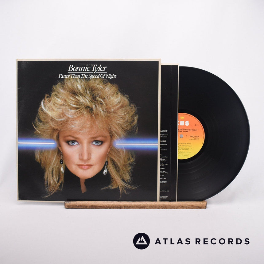 Bonnie Tyler Faster Than The Speed Of Night LP Vinyl Record - Front Cover & Record