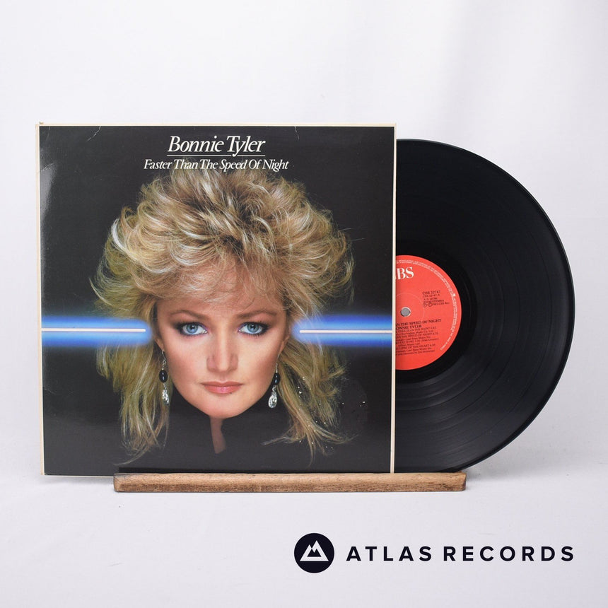 Bonnie Tyler Faster Than The Speed Of Night LP Vinyl Record - Front Cover & Record
