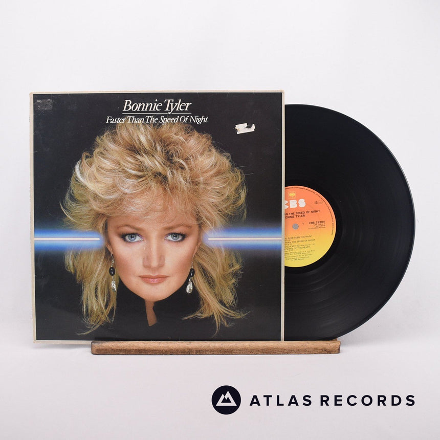 Bonnie Tyler Faster Than The Speed Of Night LP Vinyl Record - Front Cover & Record