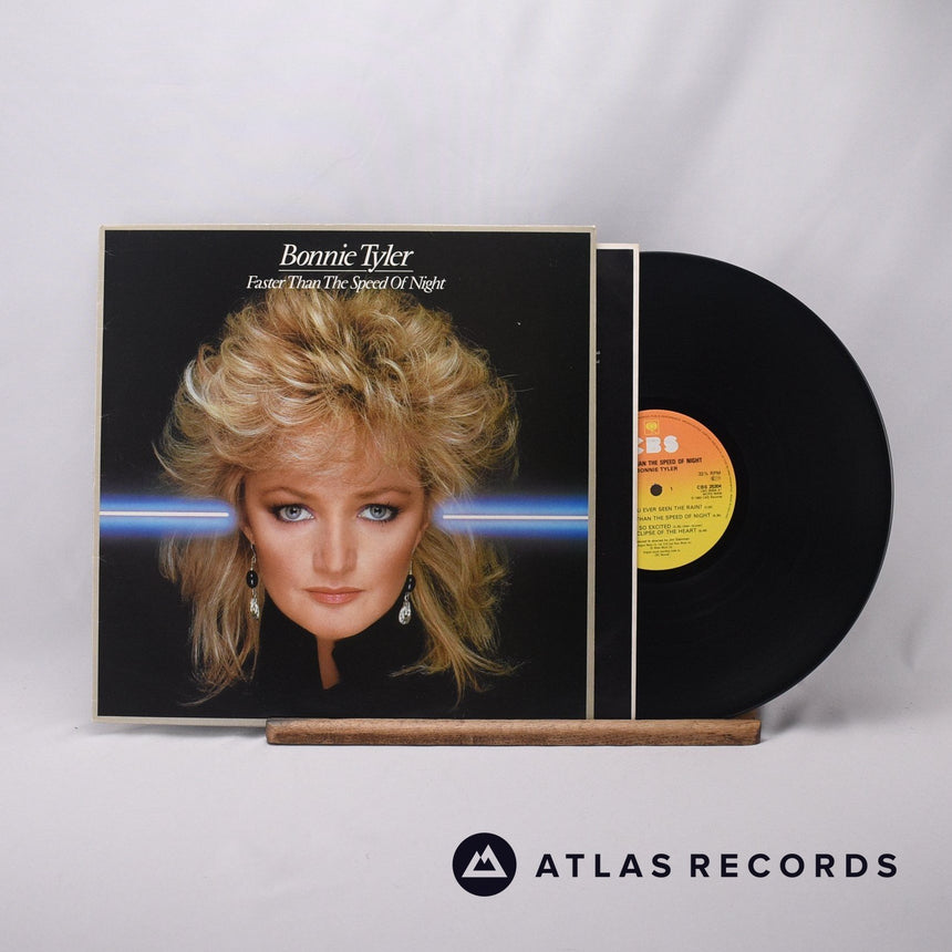 Bonnie Tyler Faster Than The Speed Of Night LP Vinyl Record - Front Cover & Record