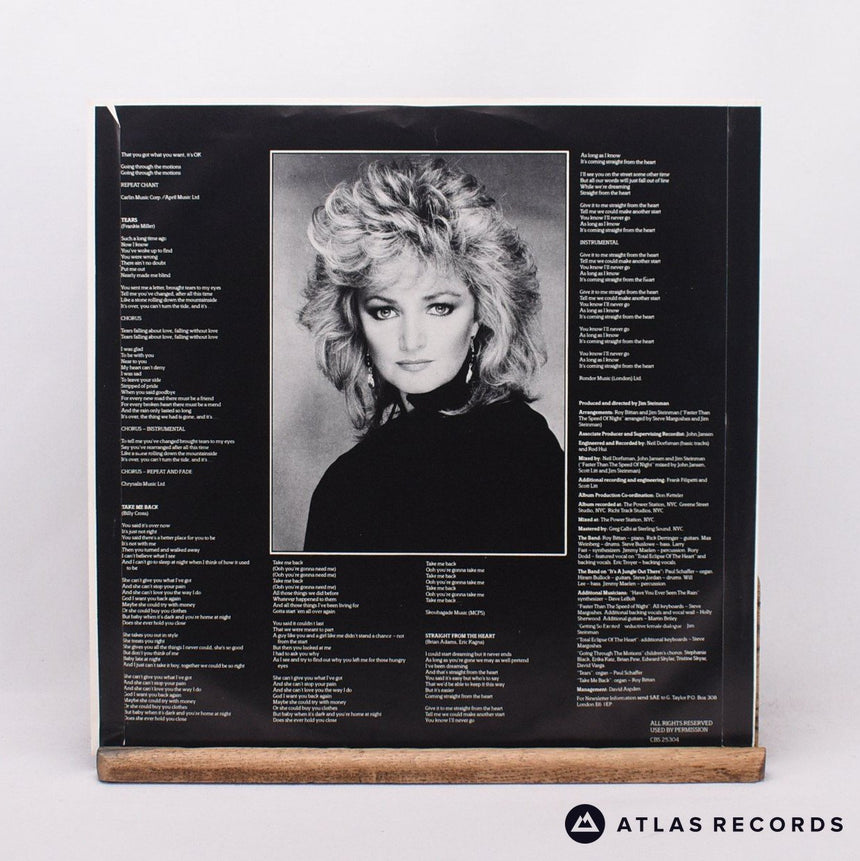 Bonnie Tyler - Faster Than The Speed Of Night - LP Vinyl Record - EX/EX