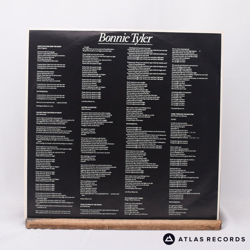 Bonnie Tyler - Faster Than The Speed Of Night - LP Vinyl Record - EX/EX