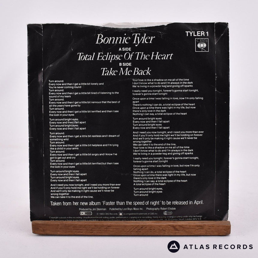 Bonnie Tyler - Total Eclipse Of The Heart - 7" Vinyl Record - VG+/VG+