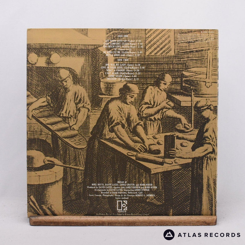 Bread - Manna - Lyric Sheet Tri-Fold Die-Cut Sleeve LP Vinyl Record - VG+/VG+