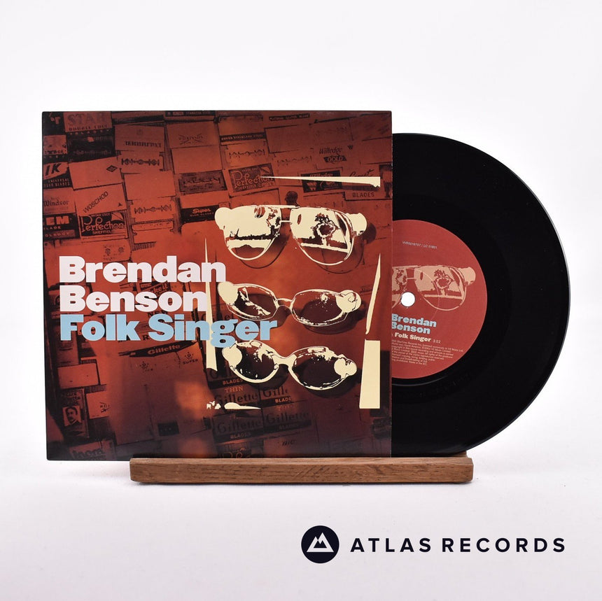 Brendan Benson Folk Singer 7" Vinyl Record - Front Cover & Record