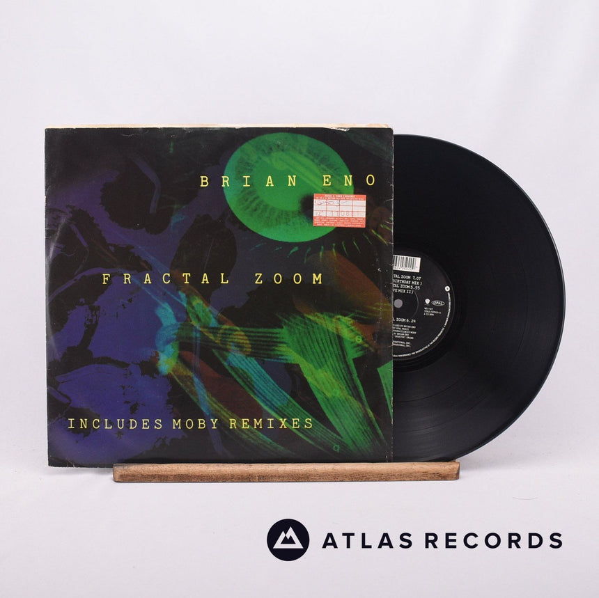 Brian Eno Fractal Zoom 12" Vinyl Record - Front Cover & Record