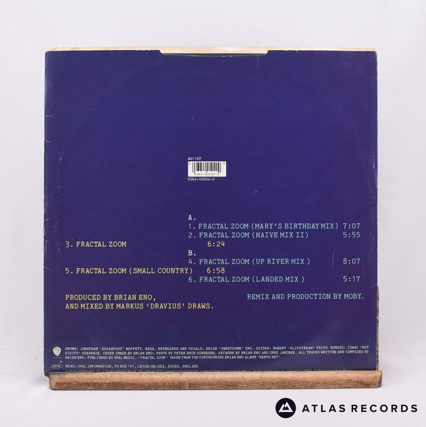 Brian Eno - Fractal Zoom - 12" Vinyl Record - VG+/VG+