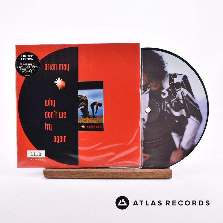 Brian May Why Don't We Try Again 7" Vinyl Record - Front Cover & Record