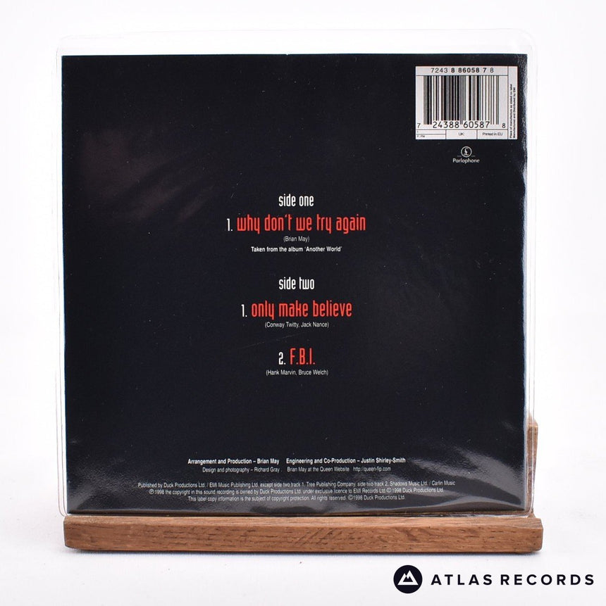 Brian May - Why Don't We Try Again - Limited Edition 7" Vinyl Record - EX/VG+