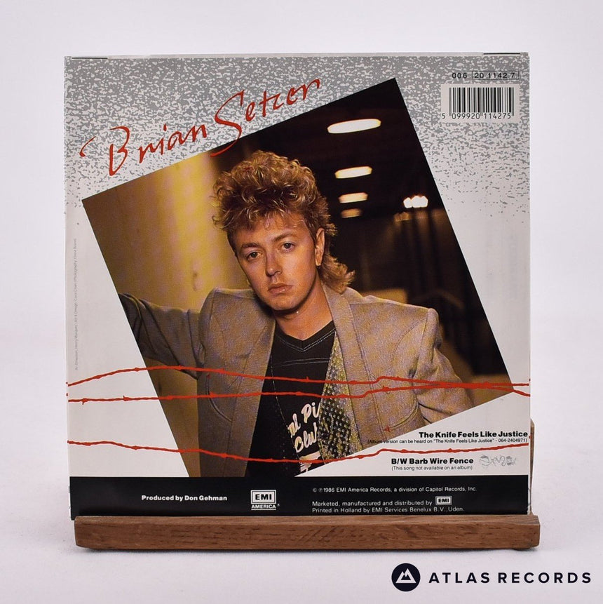Brian Setzer - The Knife Feels Like Justice - 7" Vinyl Record - EX/EX