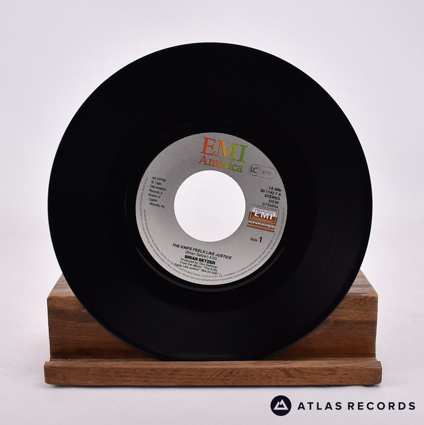 Brian Setzer - The Knife Feels Like Justice - 7" Vinyl Record - EX/EX