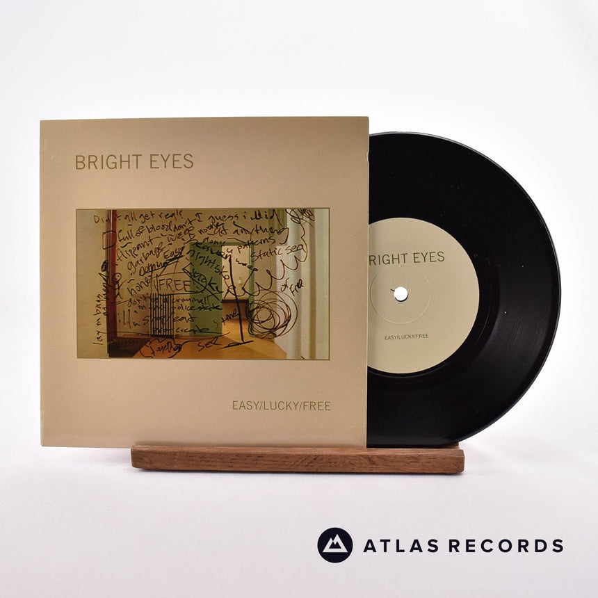 Bright Eyes Easy/Lucky/Free 7" Vinyl Record - Front Cover & Record