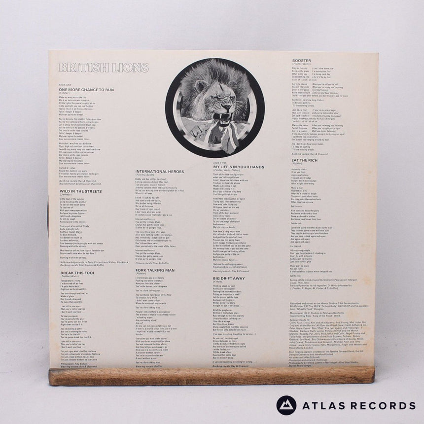 British Lions - British Lions - LP Vinyl Record - EX/EX