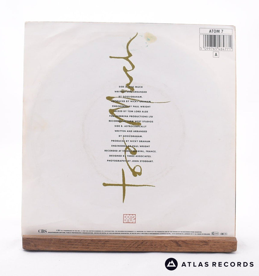 Bros - Too Much - 7" Vinyl Record - VG+/EX