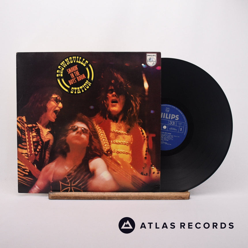 Brownsville Station Smokin' In The Boys' Room LP Vinyl Record - Front Cover & Record