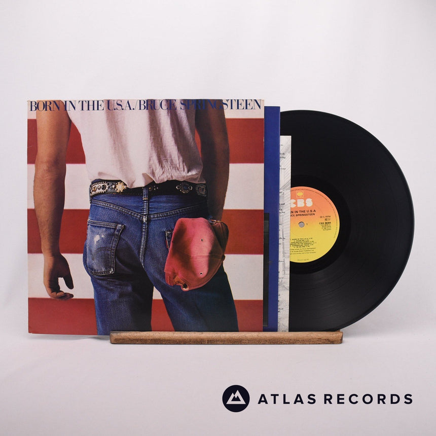 Bruce Springsteen Born In The U.S.A. LP Vinyl Record - Front Cover & Record