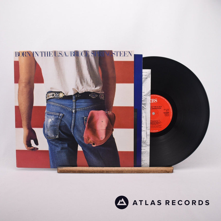 Bruce Springsteen Born In The U.S.A. LP Vinyl Record - Front Cover & Record