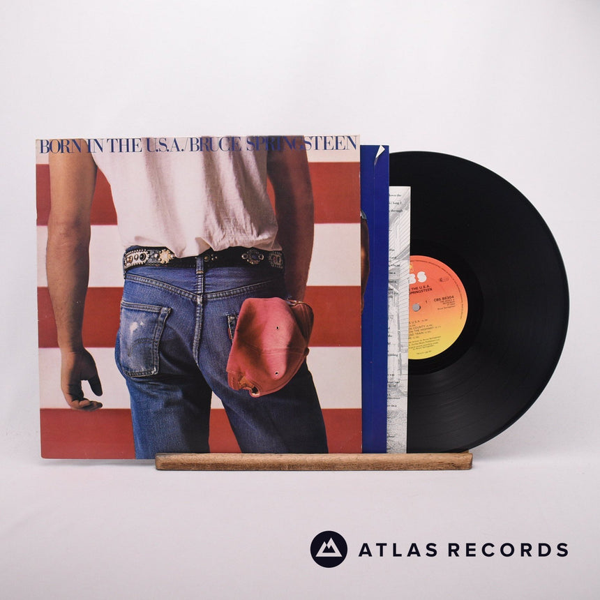 Bruce Springsteen Born In The U.S.A. LP Vinyl Record - Front Cover & Record