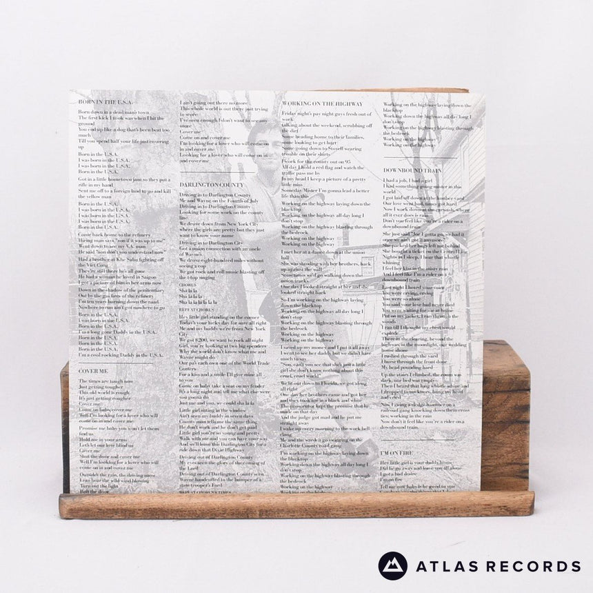Bruce Springsteen - Born In The U.S.A. - Lyric Sheet LP Vinyl Record - EX/EX