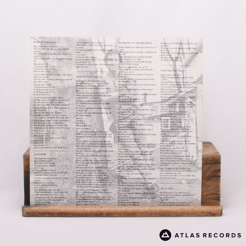 Bruce Springsteen - Born In The U.S.A. - Lyric Sheet LP Vinyl Record - EX/EX