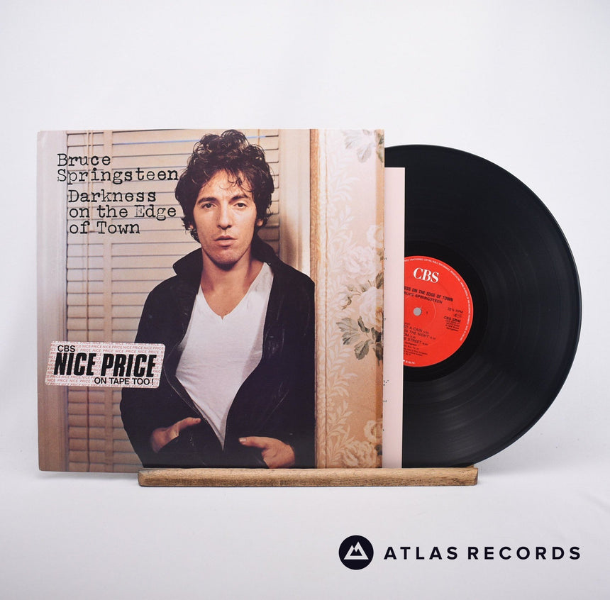 Bruce Springsteen Darkness On The Edge Of Town LP Vinyl Record - Front Cover & Record