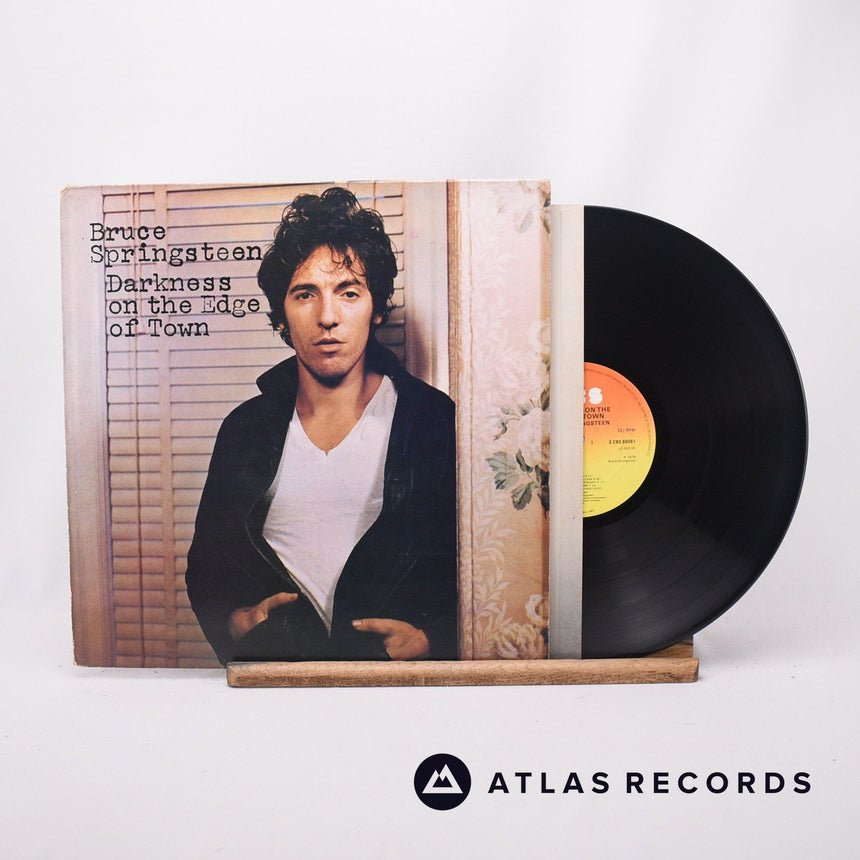 Bruce Springsteen Darkness On The Edge Of Town LP Vinyl Record - Front Cover & Record