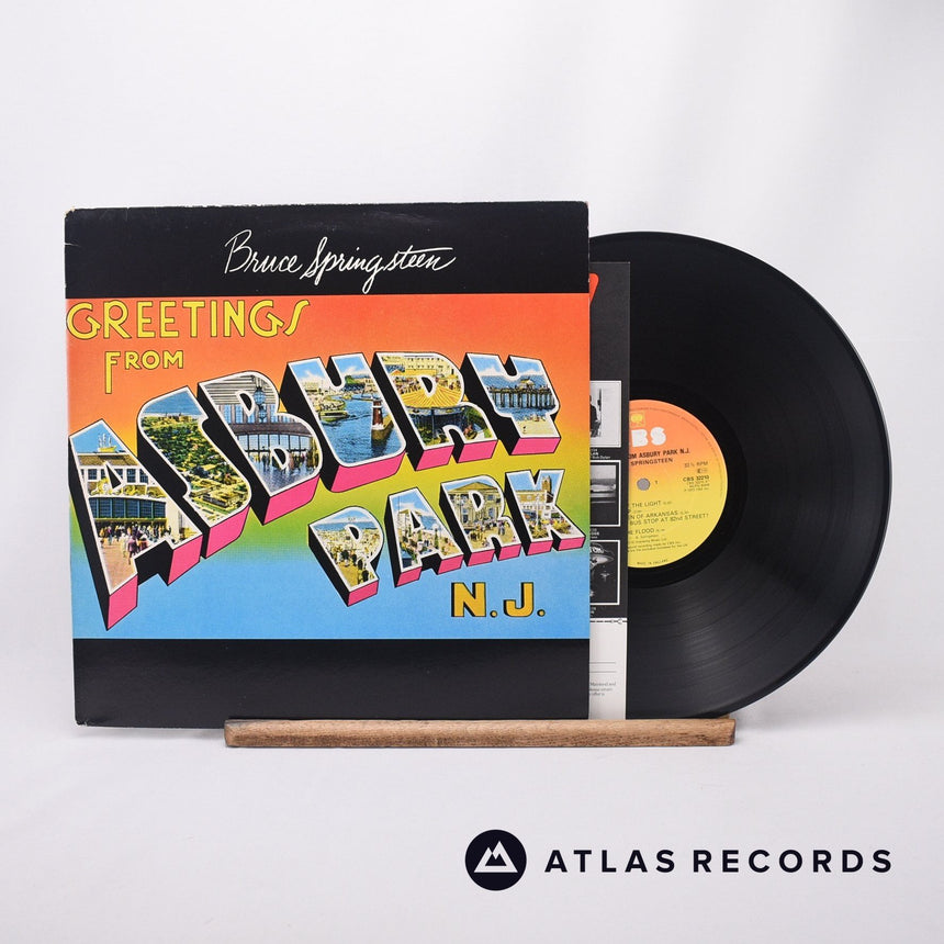 Bruce Springsteen Greetings From Asbury Park N.J. LP Vinyl Record - Front Cover & Record