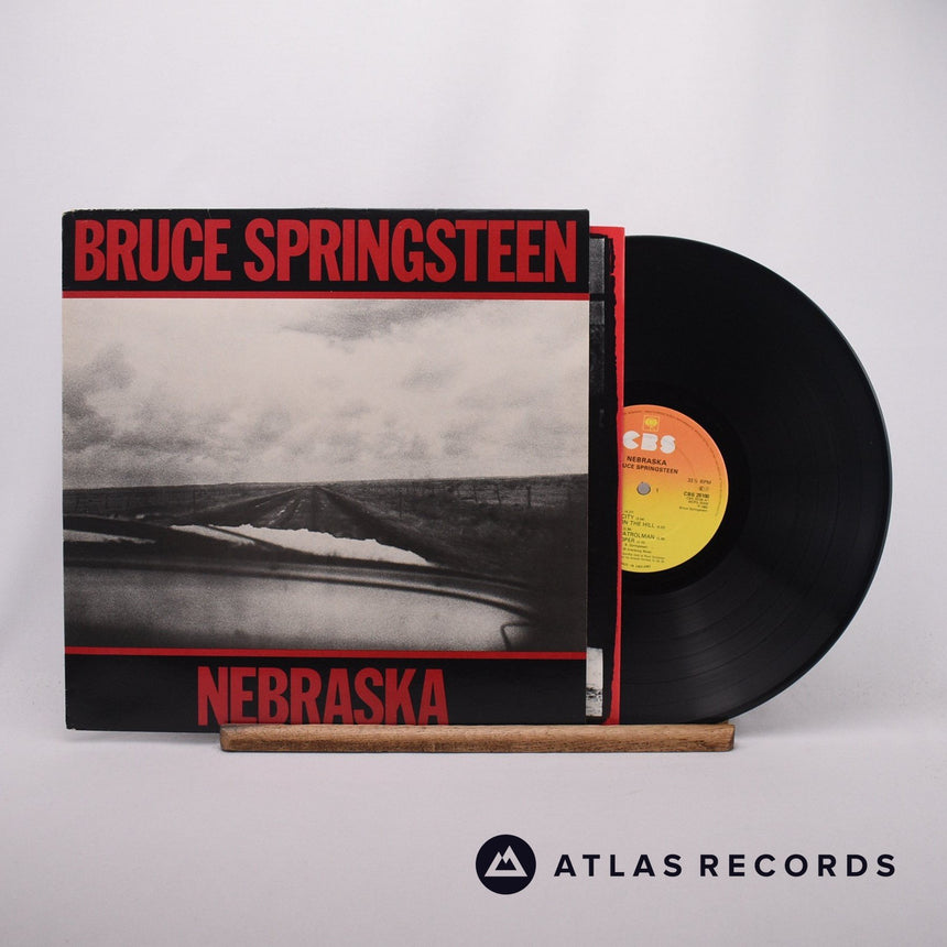Bruce Springsteen Nebraska LP Vinyl Record - Front Cover & Record