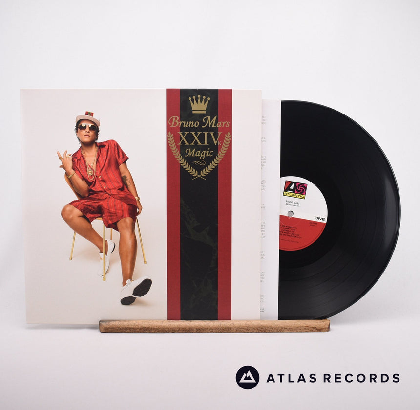 Bruno Mars XXIVK Magic LP Vinyl Record - Front Cover & Record
