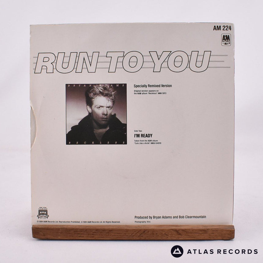 Bryan Adams - Run To You - 7" Vinyl Record - EX/EX